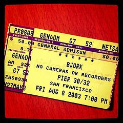 Ticket, Bjork 2003